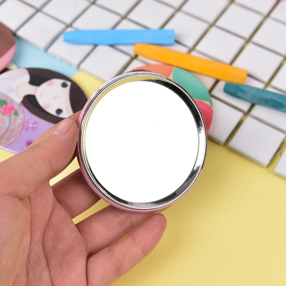 CASHOU163  Mini Pocket Makeup Mirror Cosmetic Compact Mirrors Espelho De Maquiagem Espejos De Bolsillo