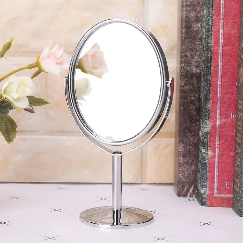TSHOU495  Beauty Makeup Cosmetic Mirror Double-Sided Normal Stand Mirror