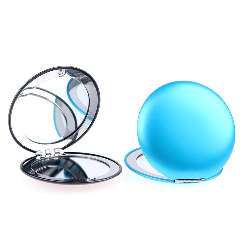 TSHOU958  Small Makeup Mirror Cosmetic Magnifying Make Up Mirror for Purse Travel Bag Home Office Mirror