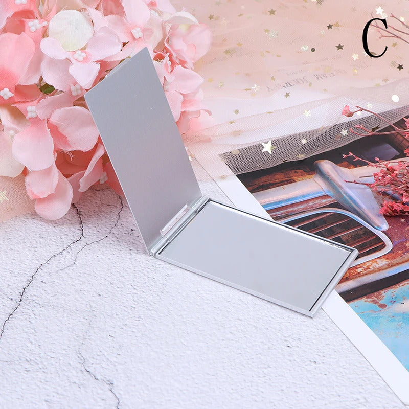 FEN153 Ultra-thin Folding Make Up Mirror Personalised Portable Compact Cosmetic Mirror Pocket Rectangle Makeup Folding Mirrors