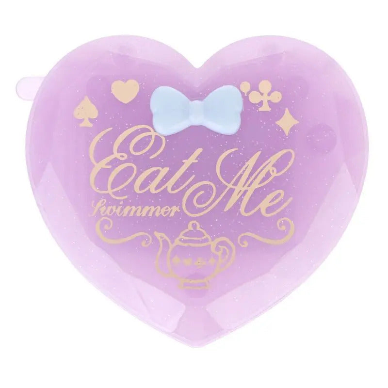 DSHOU269 Folding Hair Brush With Mirror Compact Pocket Size Travel Comb Heart Shaped Gift
