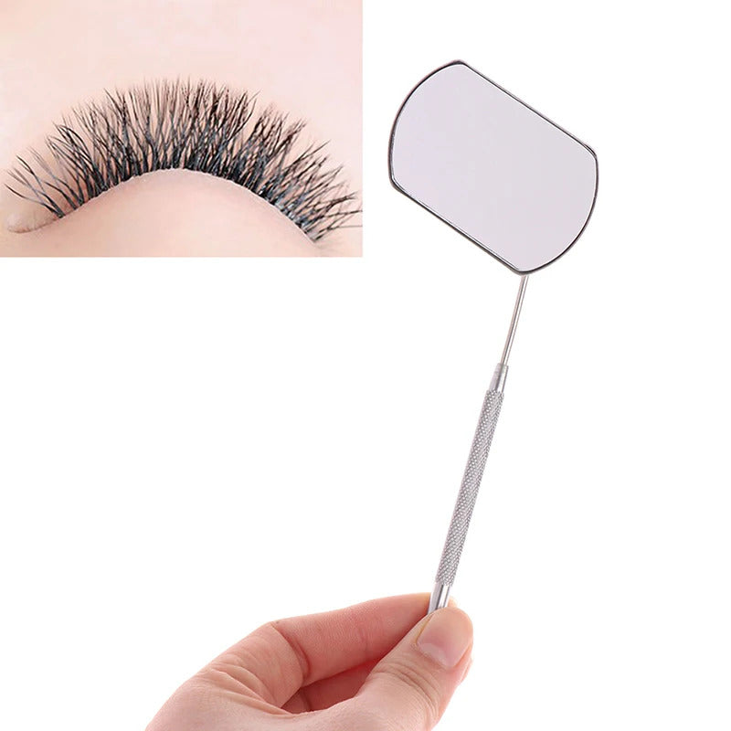 DSHOU290  Eyelash Extension Mirror Large Makeup Mirror Magnifying Beauty Long Handle Mirror for Checking False Eyelashes Tool Makeup