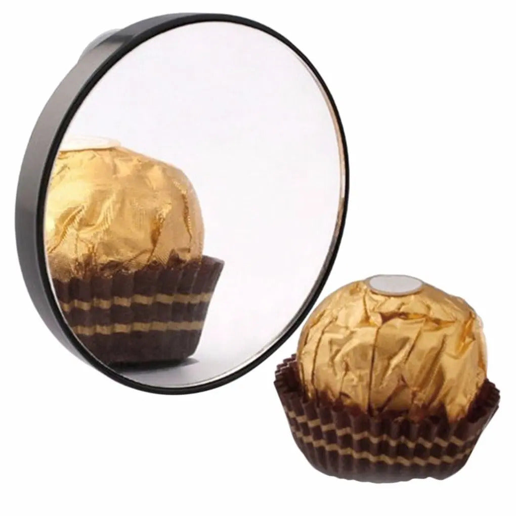 CX337 Portable Round Makeup Mirror with ABS Plastic Shell Pocket Magnifying Cosmetic Mirror