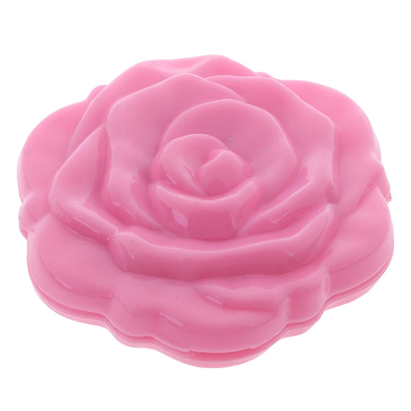 L29 Double Side Make Up Mirror Mini Rose Flower Make Up Mirror Cute Design Compact Portable Girls Pocket Mirror Unique Gift
