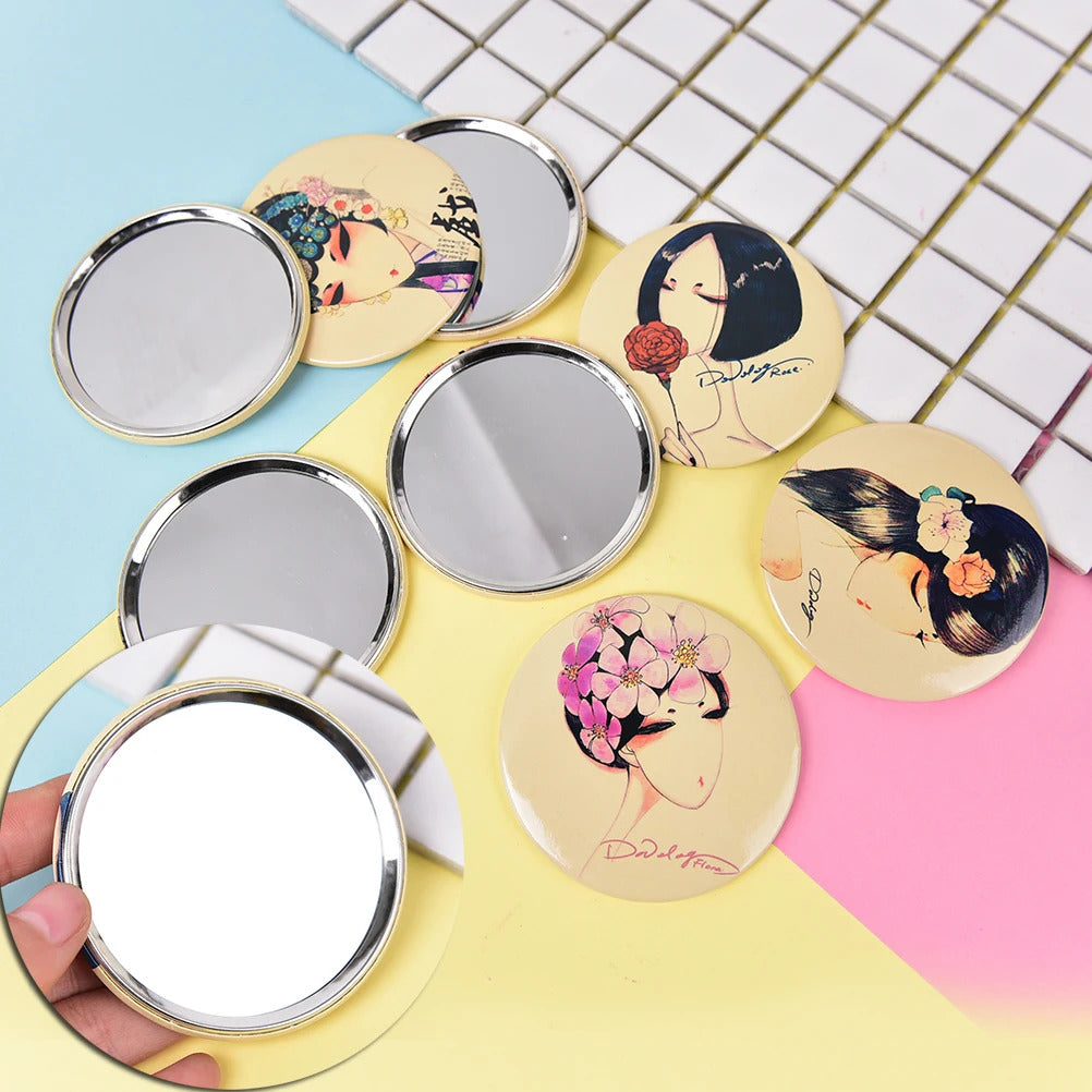CSHOU338 Cosmetic Compact Mirrors Espelho De Maquiagem Espejos De Bolsillo Random Color Cute Girl Mini Pocket Makeup Mirror