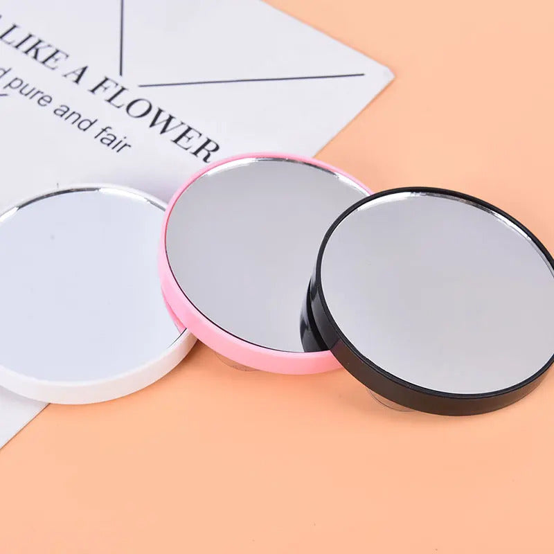 TSHOU1020  HOT Portable Makeup Mirror 5X 10X Magnifying Cosmetic Round Mirror With Two Suction Cup 88x88x9mm