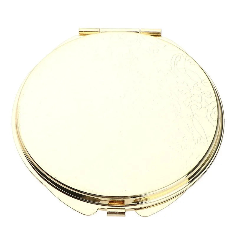 CSHOU370 Compact Makeup Mirror Cosmetic Magnifying Portable Make Up Mirrors for Purse Travel Bag Home Office Mirror Compact