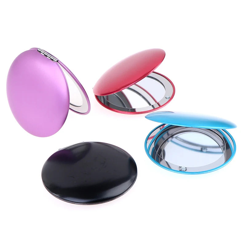 L473 Small Makeup Mirror Cosmetic Magnifying Make Up Mirror for Purse Travel Bag Home Office Mirror