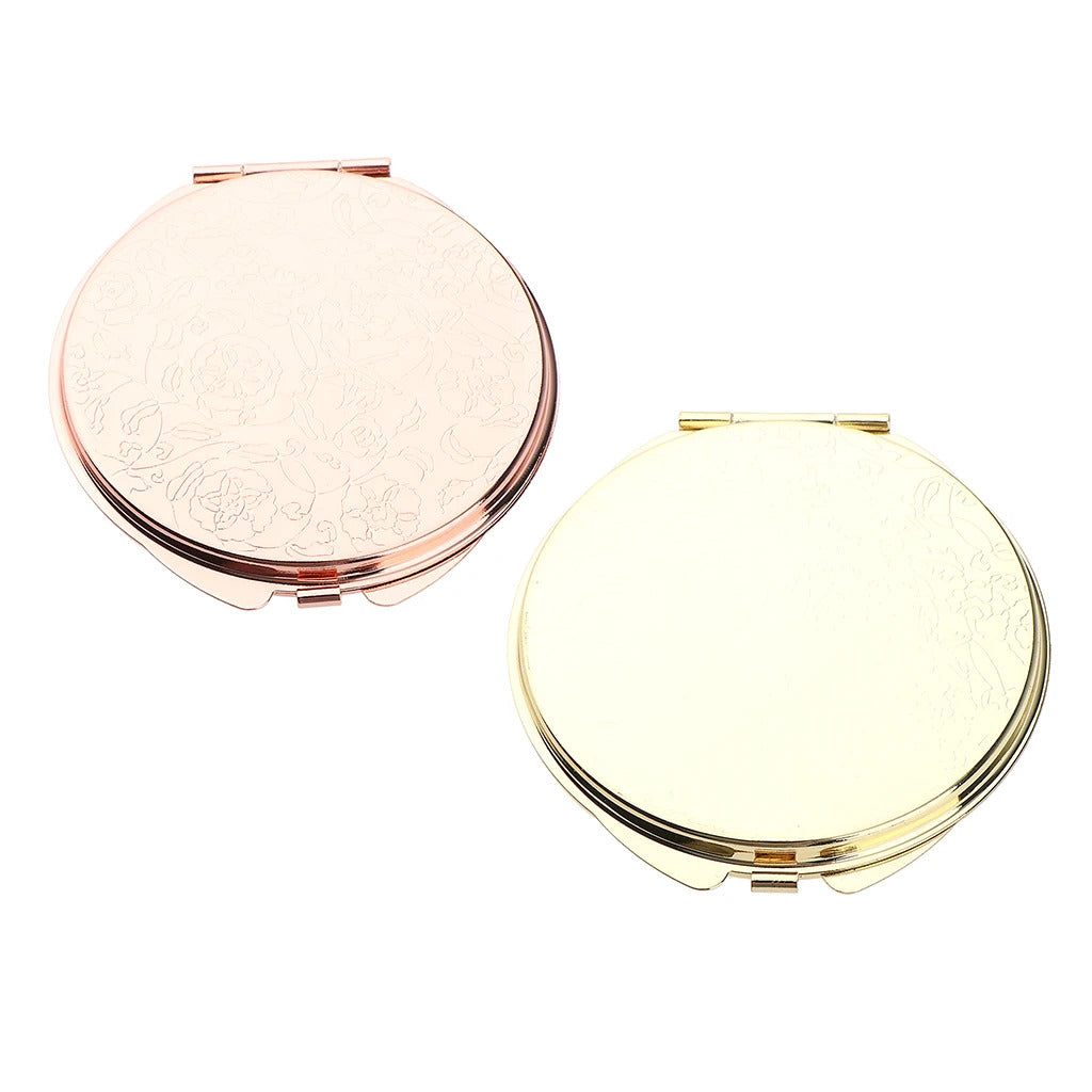 CX127 Compact Makeup Mirror Cosmetic Magnifying Portable Make Up Mirrors for Purse Travel Bag Home Office Mirror Compact