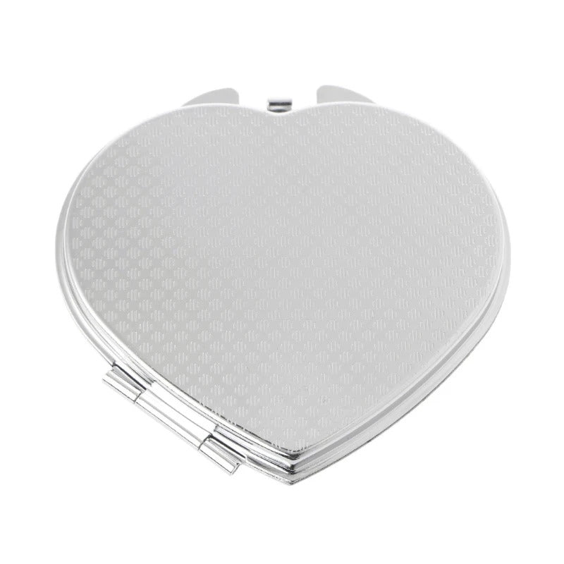 L152 Portable Hand Pocket Various Shapes Double Folded-Side Stainless Steel Mirror