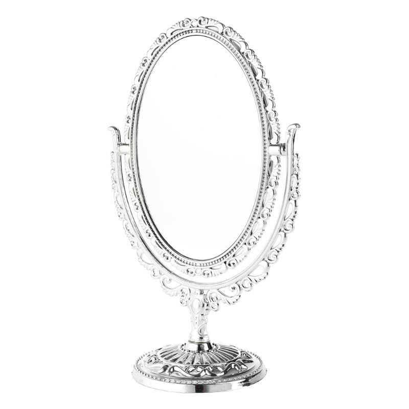CX544 Sides Makeup Mirror Stand Table Cosmetic Mirror Plastic Dresser Mirrors Tools