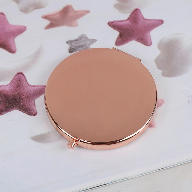 L132  1PC Fashion Women Ladies Make Up Mirror Cosmetic Folding Portable Compact Pocket With Makeup Tool 3 Colors