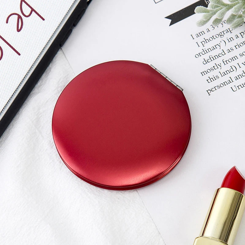 L503 New Women Small Makeup Mirror Cosmetic Magnifying Make Up Mirror for Purse Travel Bag Mirror