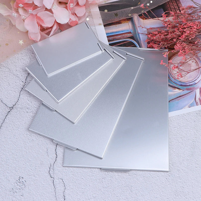 FEN153 Ultra-thin Folding Make Up Mirror Personalised Portable Compact Cosmetic Mirror Pocket Rectangle Makeup Folding Mirrors