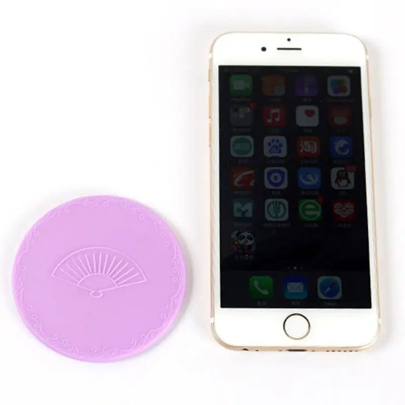 L402 Creative Cartoon Embossed Round Mini Pocket Makeup Mirror Single Side Compact Cosmetic Tool Travel Portable