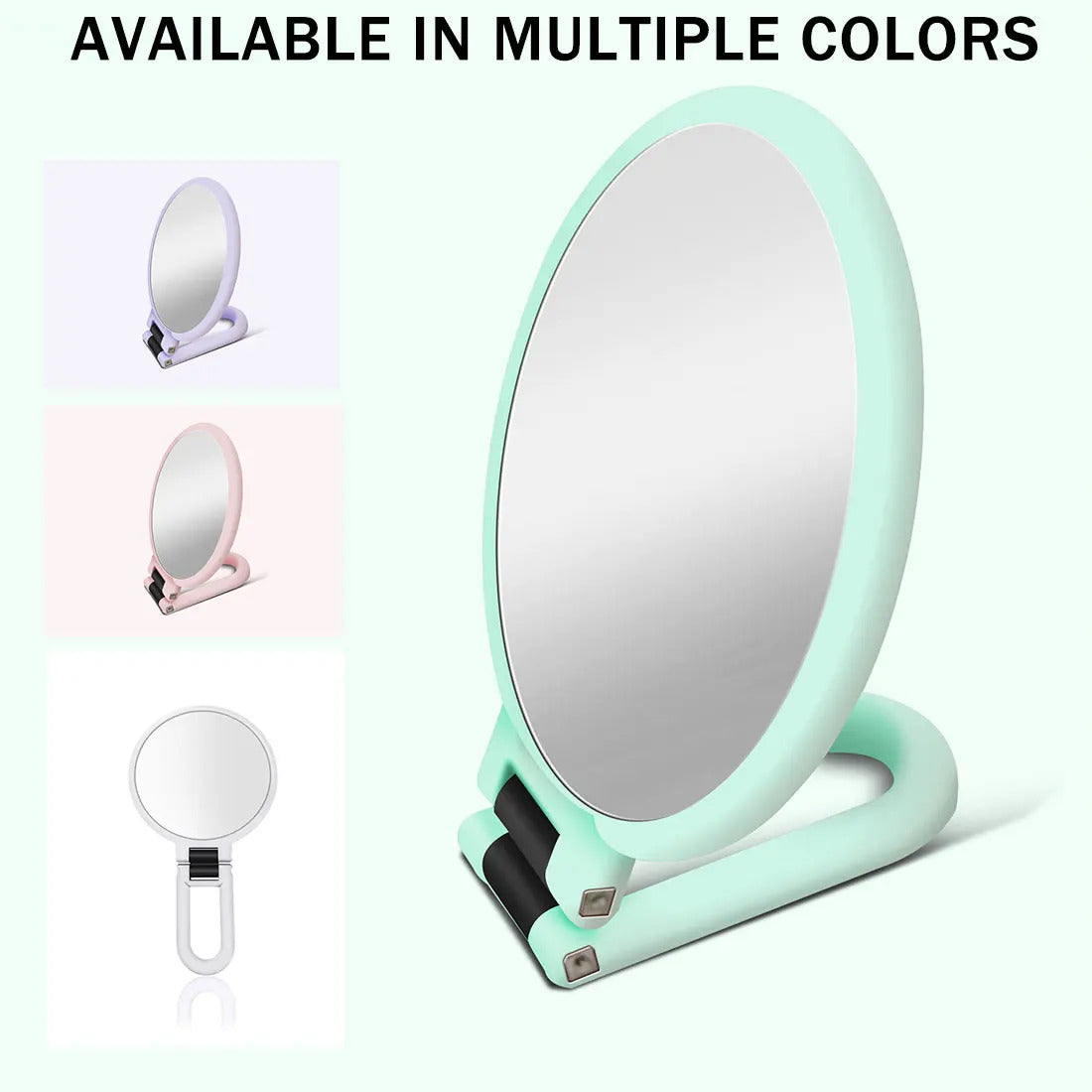 TSHOU462  Magnifying Makeup Mirror Hand Mirror Portable Folding Makeup Makeup Mirror Double-Sided Handheld Mirror Makeup Tool