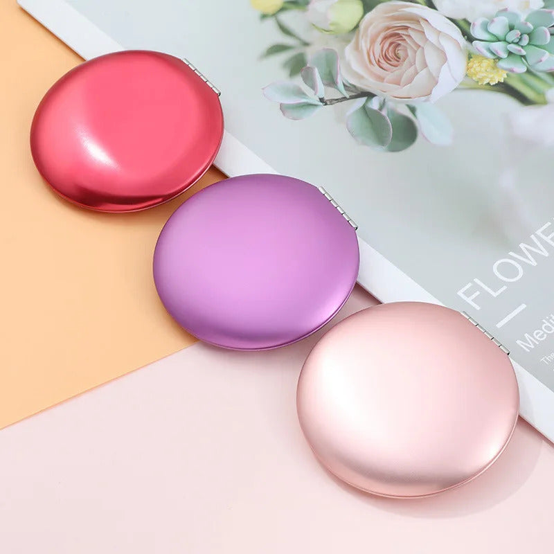 TSHOU687 New Women Small Makeup Mirror Cosmetic Magnifying Make Up Mirror for Purse Travel Bag Mirror