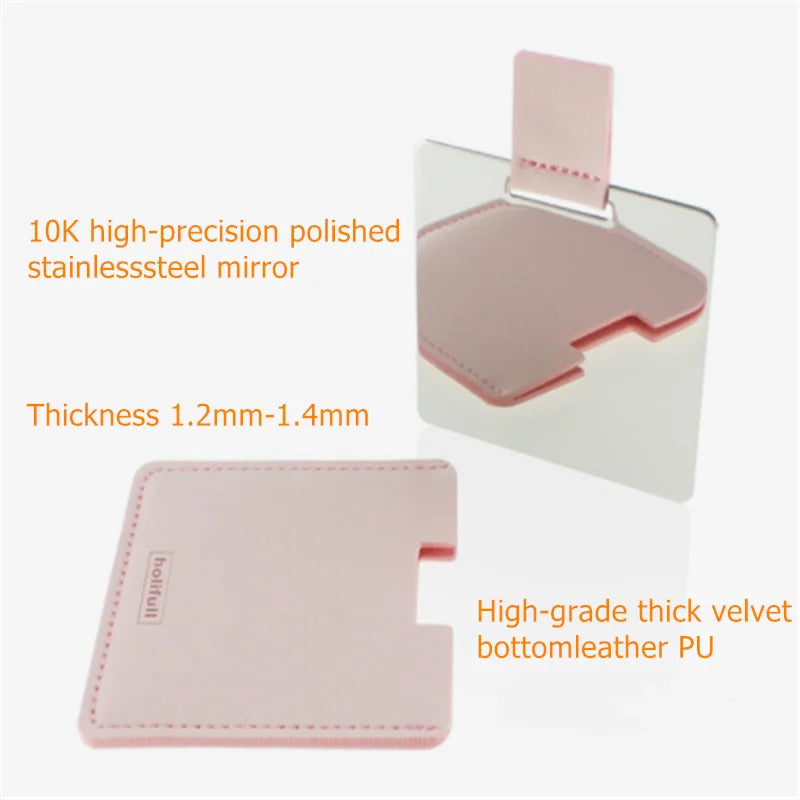 L186 Pocket Rectangle Makeup Folding Mirrors Ultra-thin Folding Make Up Mirror Personalised Portable Compact Cosmetic Mirror