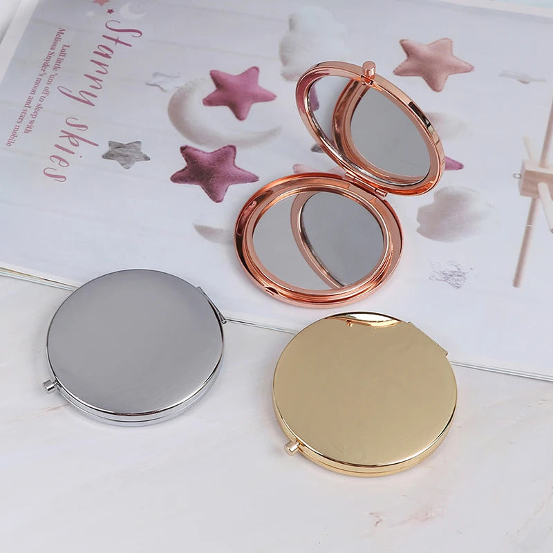 TSHOU552 Portable Double Side Mirro Fashion Women Ladies Make Up Mirror Cosmetic Folding Compact Pocket With Makeup Tool