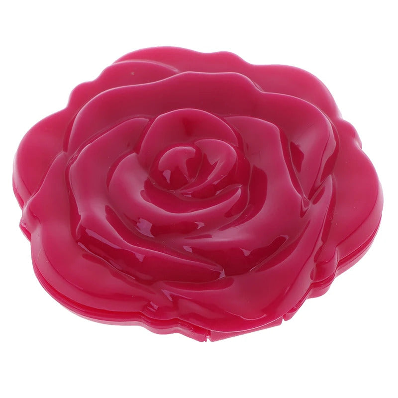 CX174 Double Side Make Up Mirror Mini Rose Flower Make Up Mirror Cute Design Compact Portable Girls Pocket Mirror Unique Gift