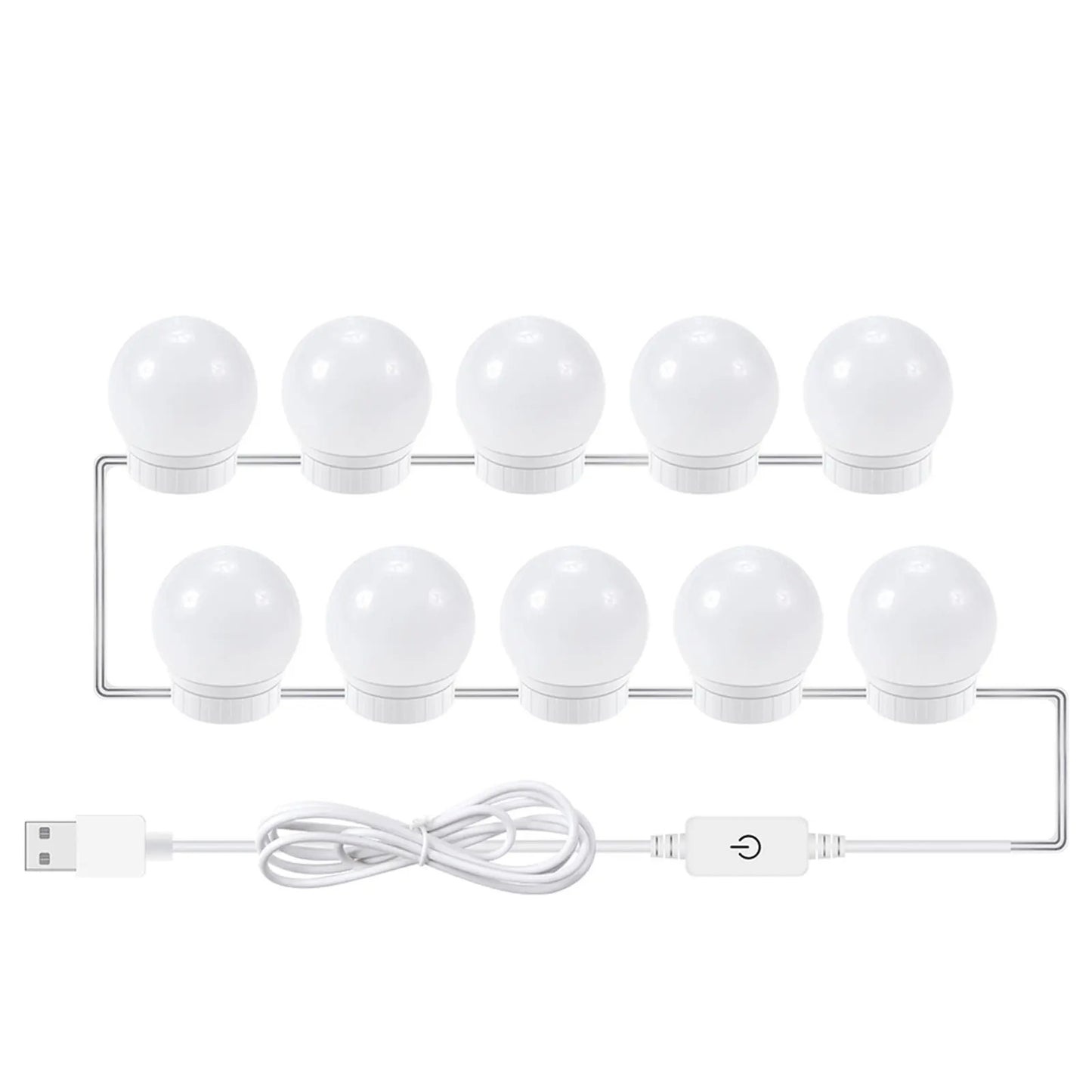 TSHOU280 Led Makeup Mirror Lamp Bulbs Decoration  6 10 14Bulbs Kit Bulb Hollywood Vanity Lights Touch Control for Dressing Table