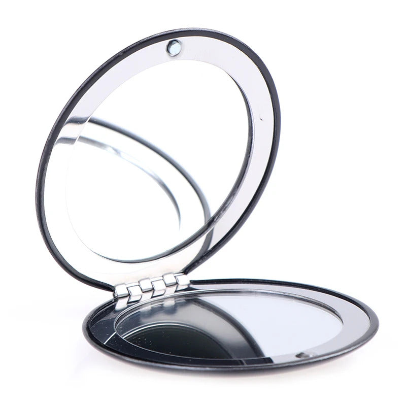 L247 Small Makeup Mirror Cosmetic Magnifying Make Up Mirror for Purse Travel Bag Home Office Mirror
