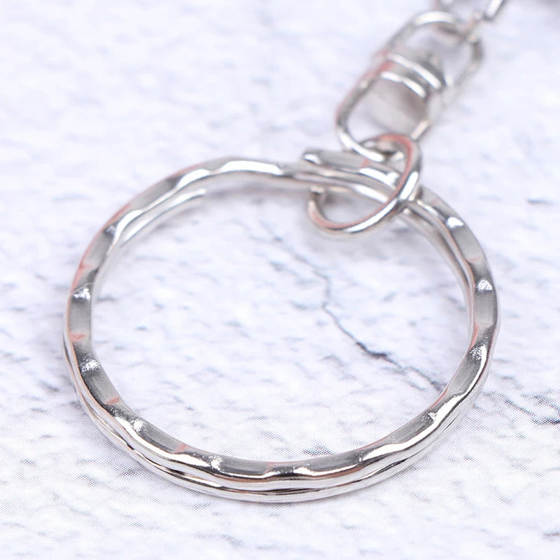 L222 Portable Two-side Folding Make Up Mirror Mini Makeup Compact Key Chain Pocket  Mirror Women  Cosmetic Mirrors Key Ring