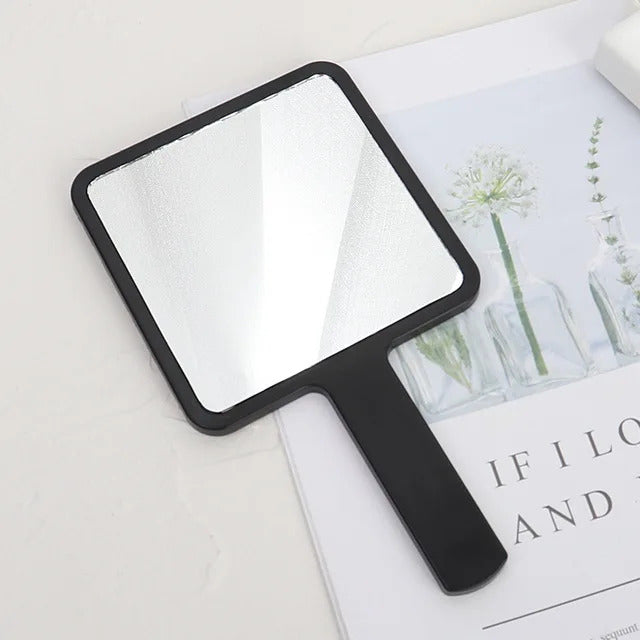 FEN79 Handle Mirror Square Makeup Mirror Handheld Vanity Mirror Hand Mirror Salon Makeup Vanity Cosmetic Compact Mirror for