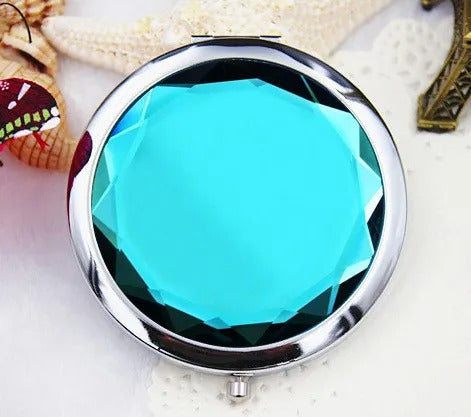 FEN11 Mini Round Makeup Mirror Portable Double-sided Vanity Mirror Cosmetic Mirror Makeup Vanity Foldable Pocket Compact