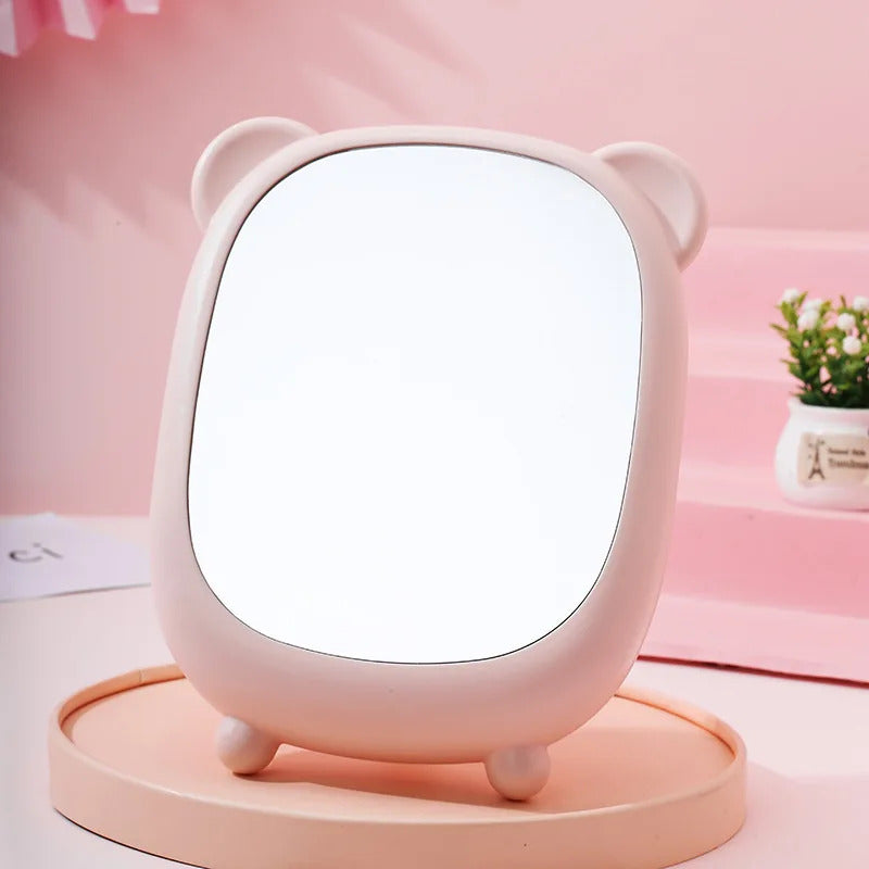 CX87 Makeup Mirror Hanging Dressing Decorative Mirrors Home Decor Bathroom Supplies Table Mirror Folding Cute Round Mirror
