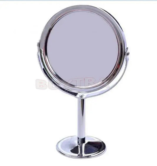 CX275 Mirror Makeup Tools Women Beauty MakeUp Mirror Dual Side Normal+Magnifying Oval Stand Compact Mirror Cosmetic