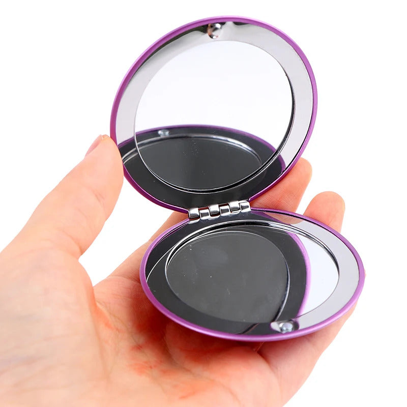 TSHOU958  Small Makeup Mirror Cosmetic Magnifying Make Up Mirror for Purse Travel Bag Home Office Mirror