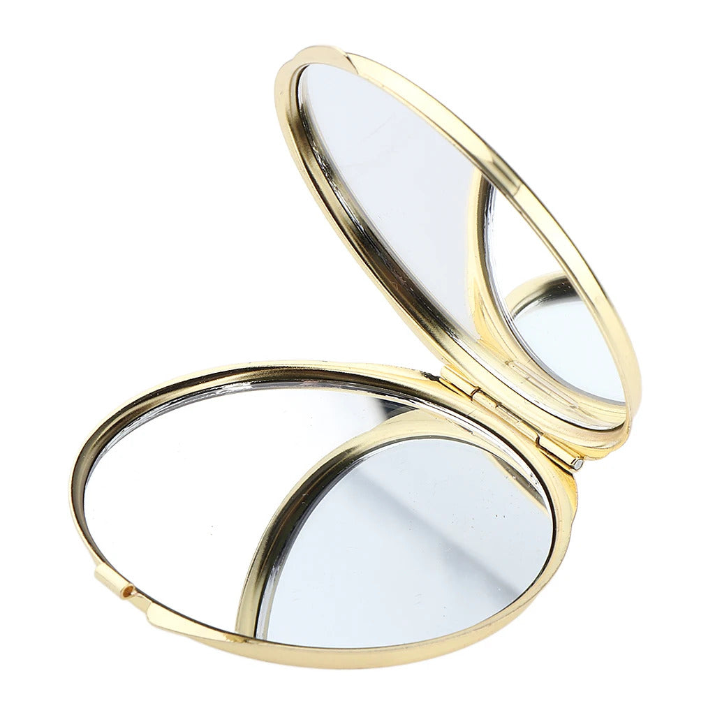 TSHOU1002 Compact Makeup Mirror Cosmetic Magnifying Portable Make Up Mirrors for Purse Travel Bag Home Office Mirror Compact