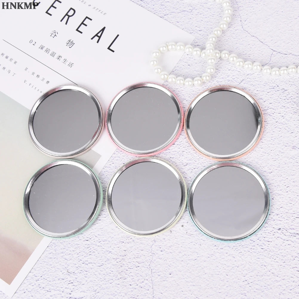 L500  Fashion Lady Portable Makeup Mirror Cartoon Pattern Portable Compact Pocket Cosmetic Mirror Mini Cute Small Creative