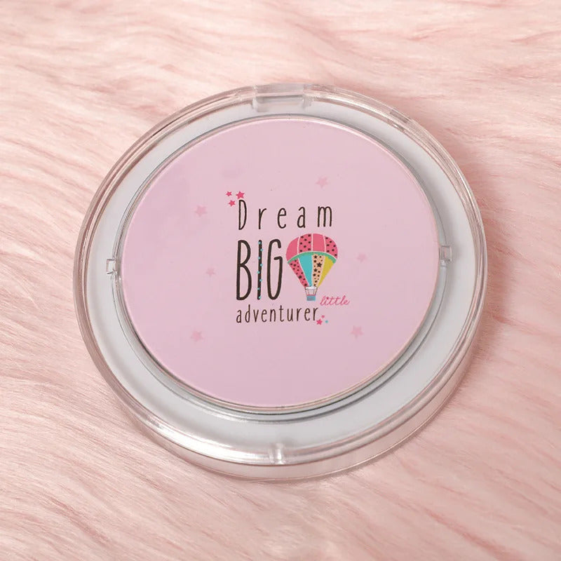 DA32 LED Mini Makeup Mirror Hand Held Fold Small Portable Micro USB Connect Cable Chargeableable Cosmetic Mirror Makeup Tool