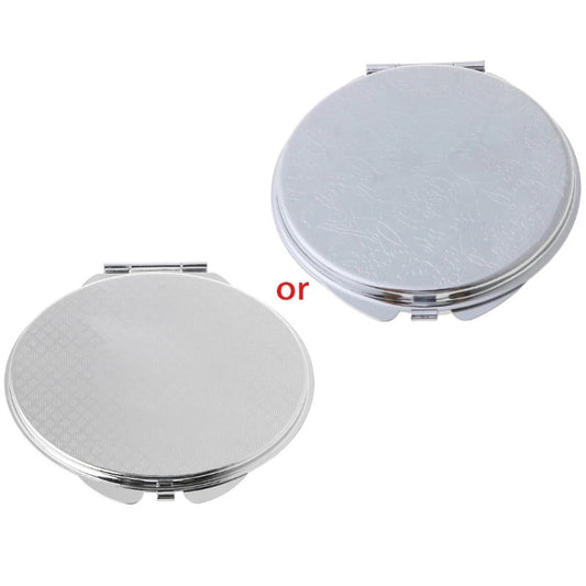 DA65 Portable Hand Pocket Various Shapes Double Folded-Side Stainless Steel Mirror
