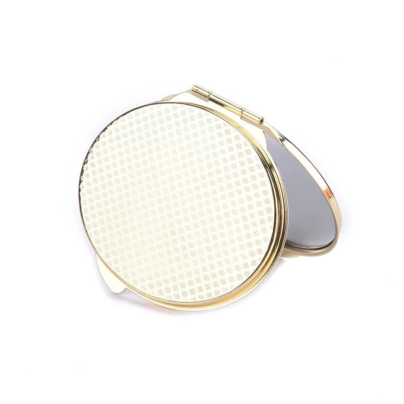 TSHOU1030 Compact Makeup Mirror Cosmetic Magnifying Round Pocket Make Up Mirror for Purse Travel Bag Home Office Mirror