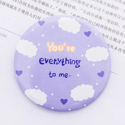 L171 mini Cartoon Anti-fall Portable Small Mirror Cute Girls Makeup Mirror Pocket Mirror For Beauty Tools